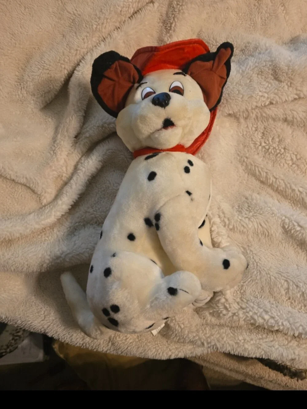 081026 Stuffed Firefighter Dalmatian Dog 14 inches plush. Box 22t